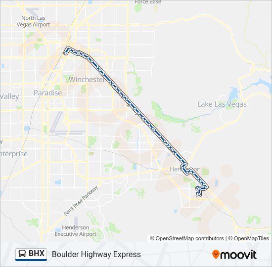 BHX Bus Line Map