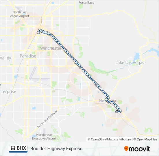 BHX Bus Line Map