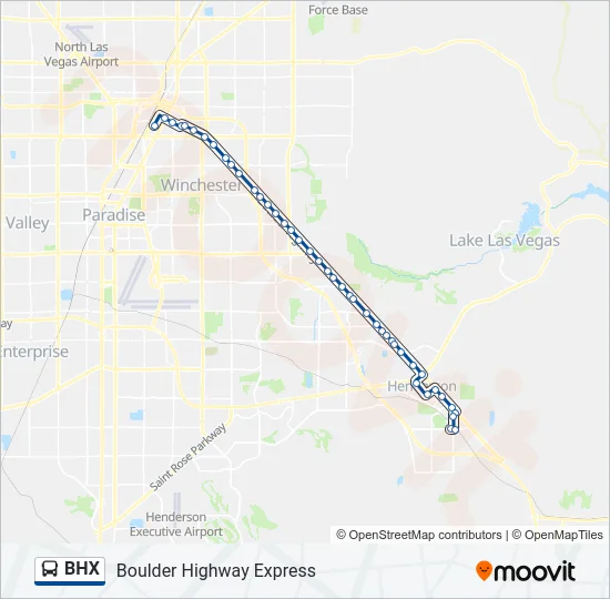 BHX Bus Line Map