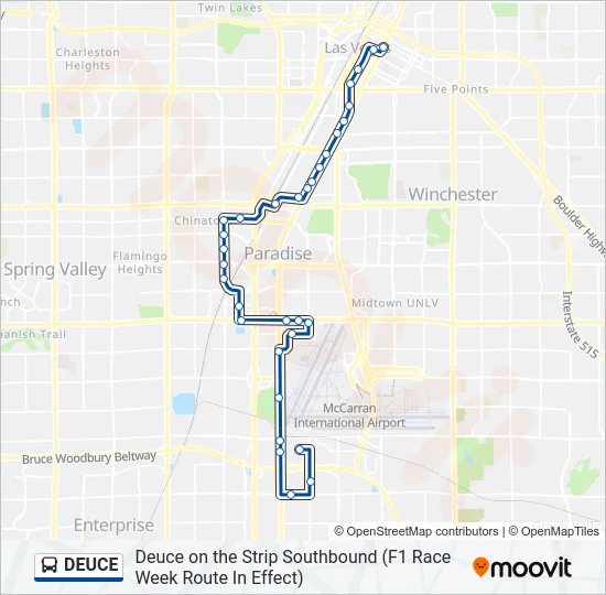 DEUCE Bus Line Map