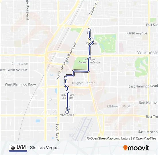LVM Monorail Line Map
