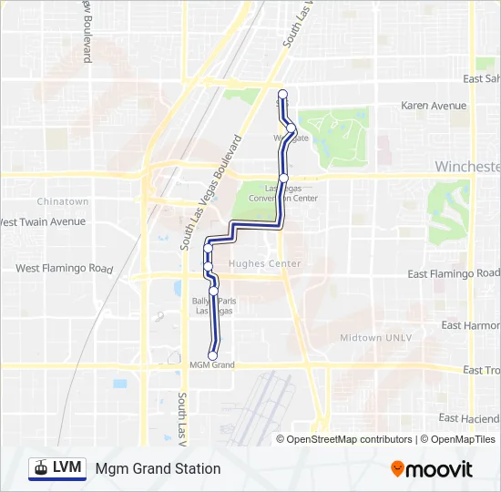 LVM Monorail Line Map