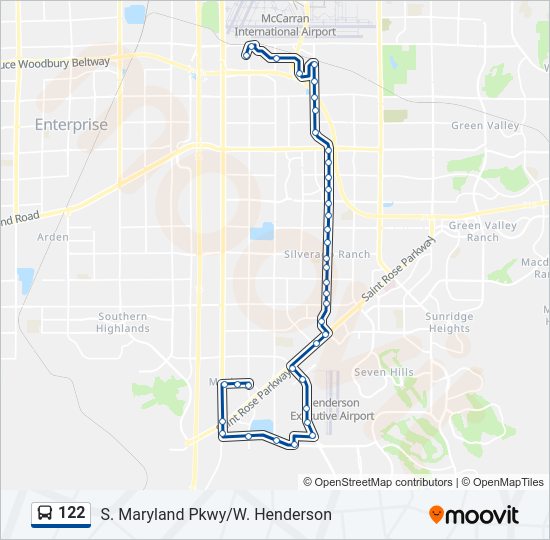 122 bus Line Map