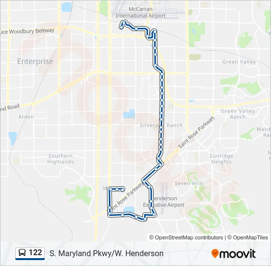 122 Bus Line Map
