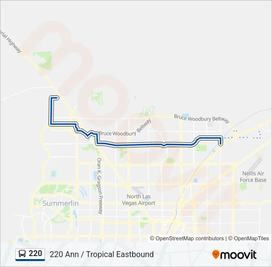 220 Bus Line Map