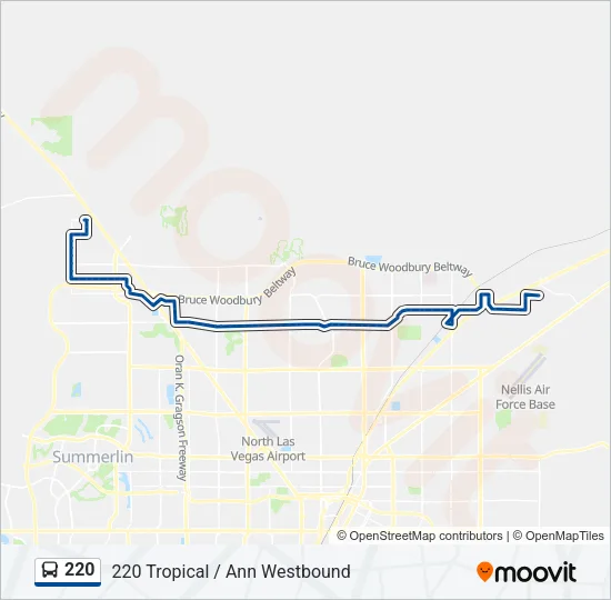 220 Bus Line Map