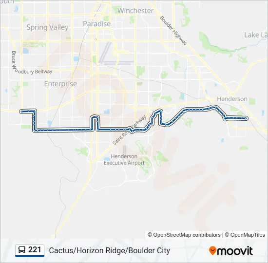 221 Bus Line Map