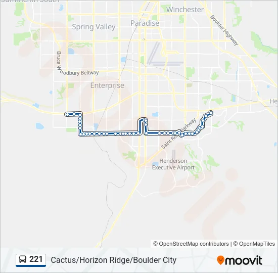 221 Bus Line Map