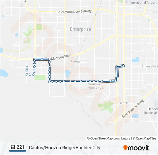 221 Bus Line Map