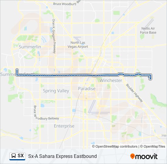 Mapa de SX de autobús