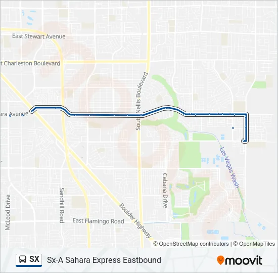 SX Bus Line Map