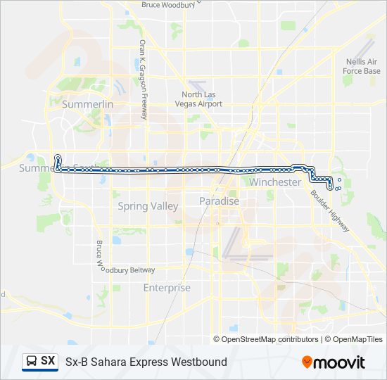 SX bus Line Map