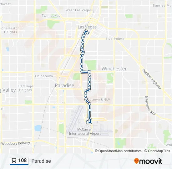 108 Bus Line Map