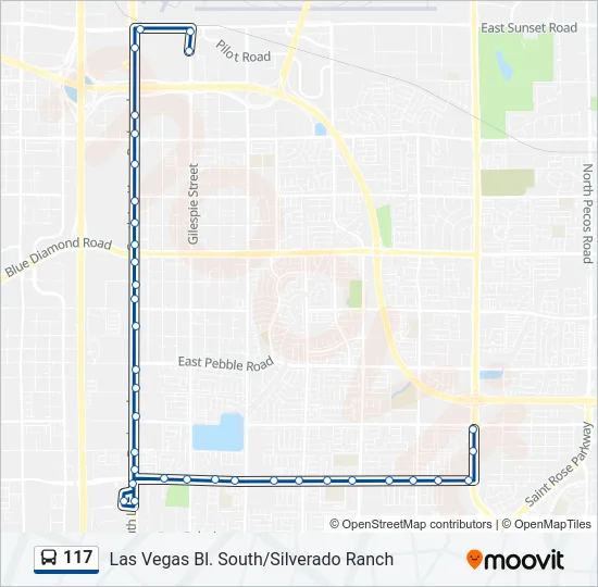 117 Bus Line Map