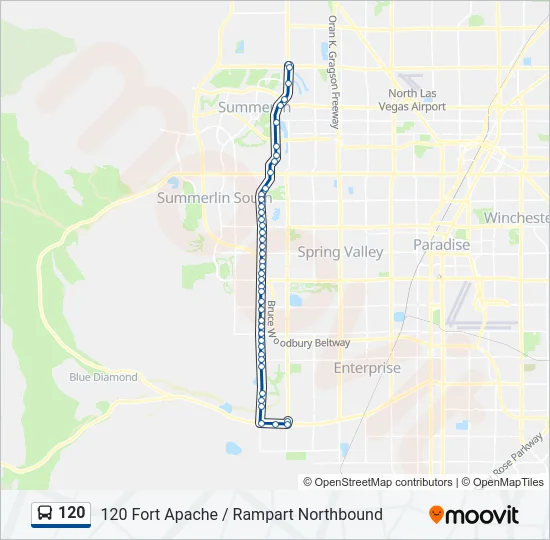 120 Bus Line Map