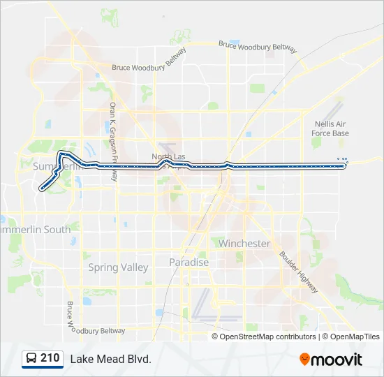 210 Bus Line Map