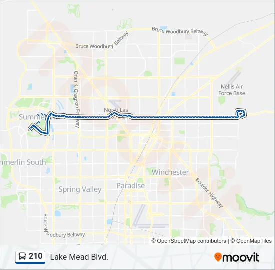 210 Bus Line Map
