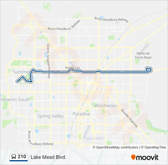 210 Bus Line Map