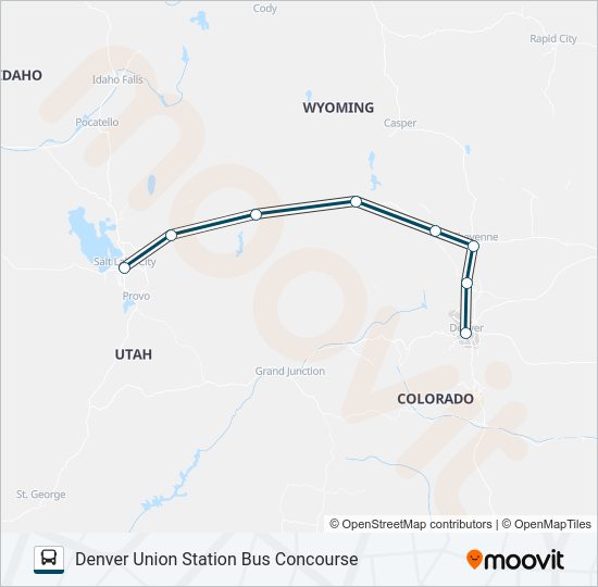 GREYHOUND US0560 Bus Line Map
