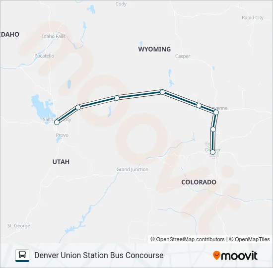 GREYHOUND US0560 Bus Line Map