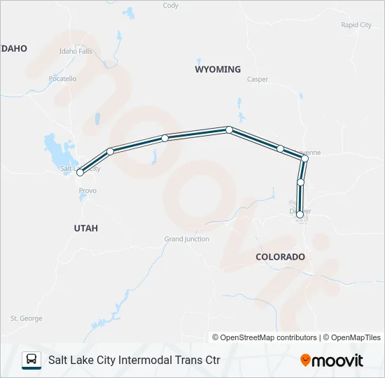 GREYHOUND US0560 Bus Line Map