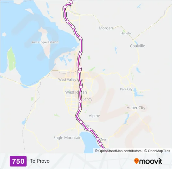 750 Train Line Map