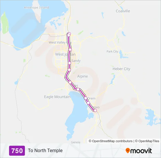 750 Train Line Map