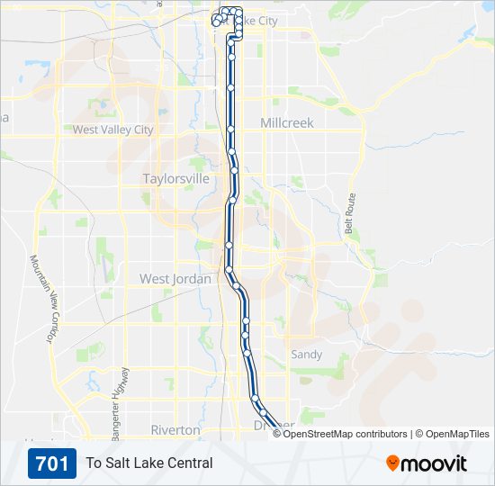 701 light rail Line Map