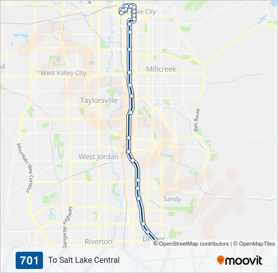 701 Light Rail Line Map