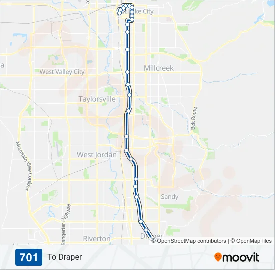 701 Light Rail Line Map