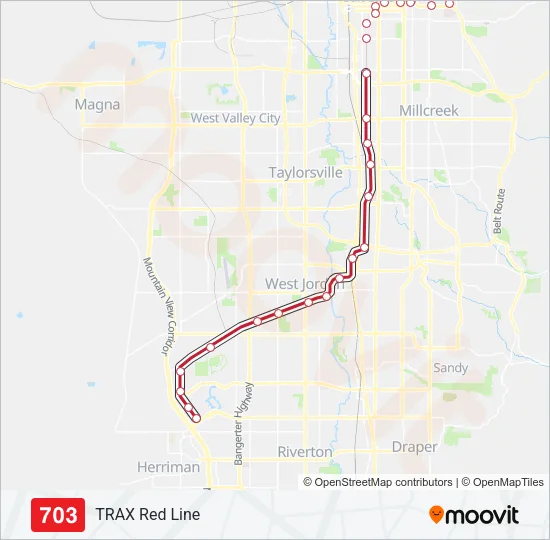 703 Light Rail Line Map