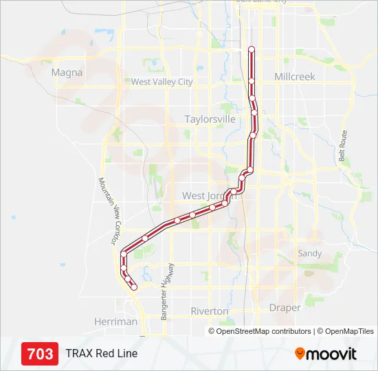 703 Light Rail Line Map