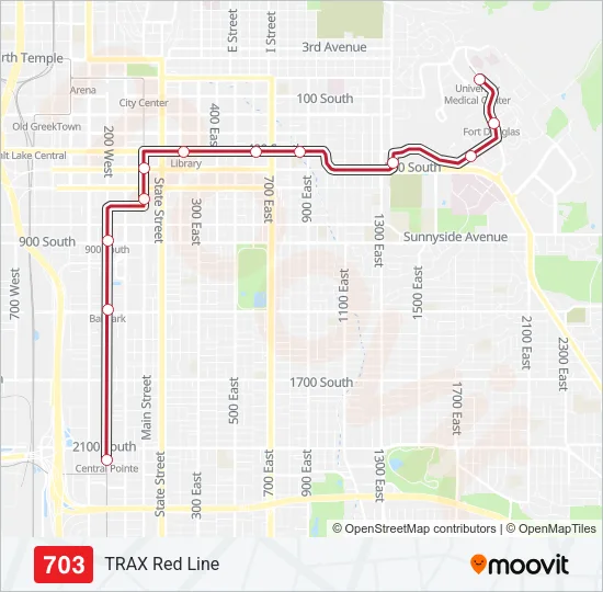 703 Light Rail Line Map