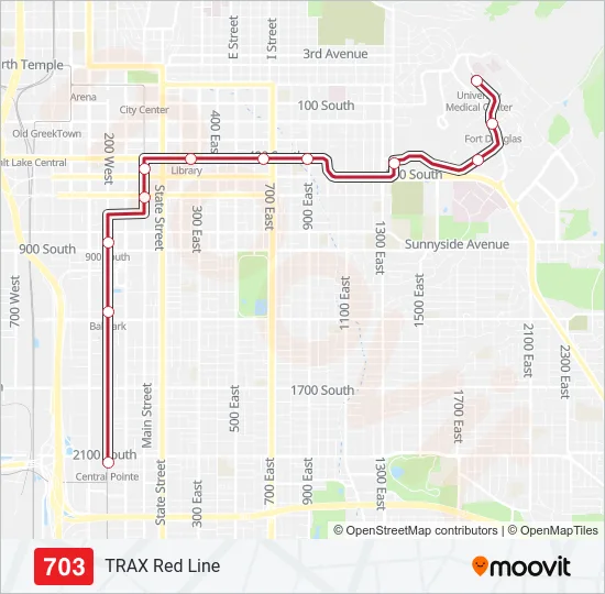 703 Light Rail Line Map