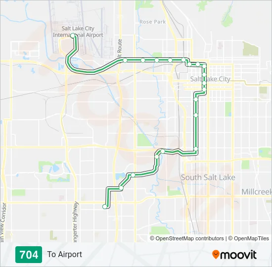 704 Light Rail Line Map