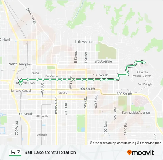 2 Bus Line Map