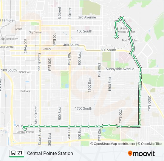 21 Route: Schedules, Stops & Maps - Central Pointe Station (Updated)