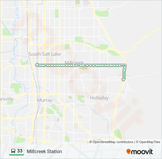 33 Bus Line Map