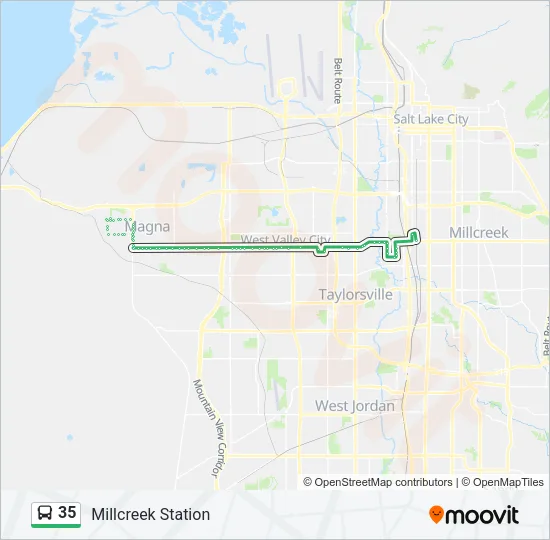 35 Bus Line Map