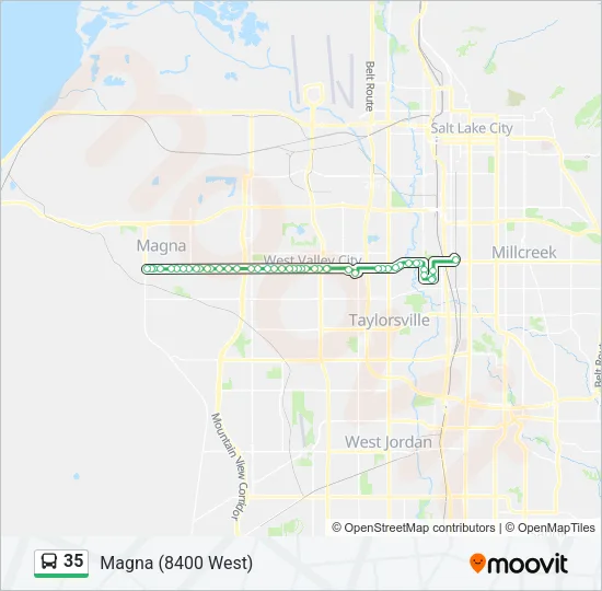 35 Bus Line Map