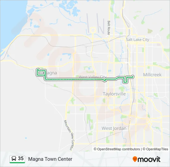 35 Bus Line Map