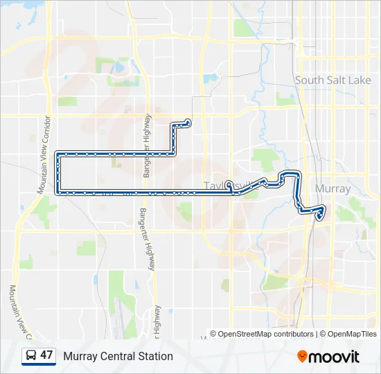 47 Bus Line Map