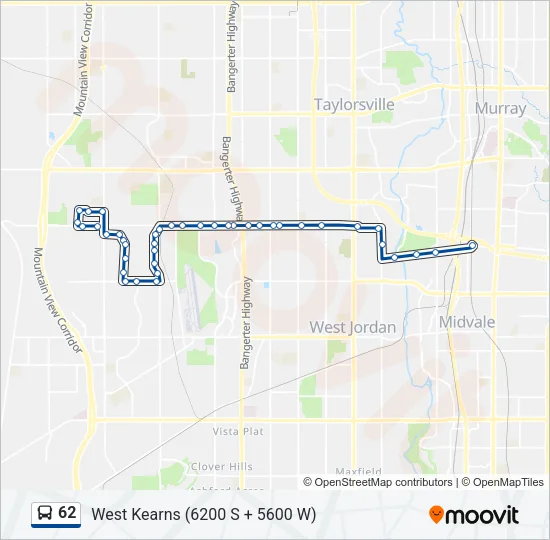 62 Bus Line Map