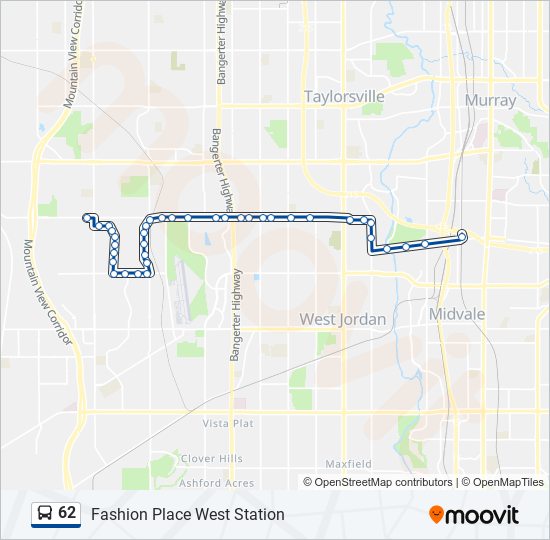 62 Bus Line Map