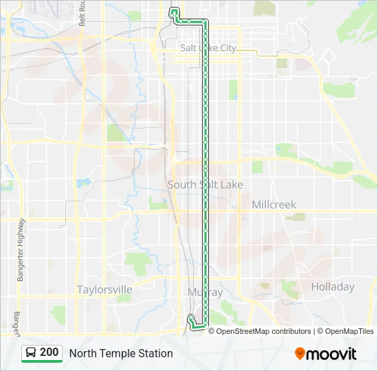 200 Bus Line Map