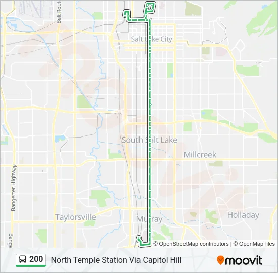 200 Bus Line Map