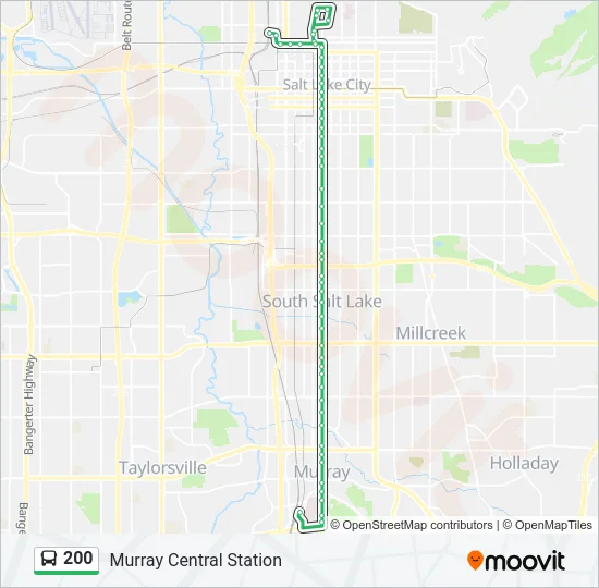 200 Bus Line Map