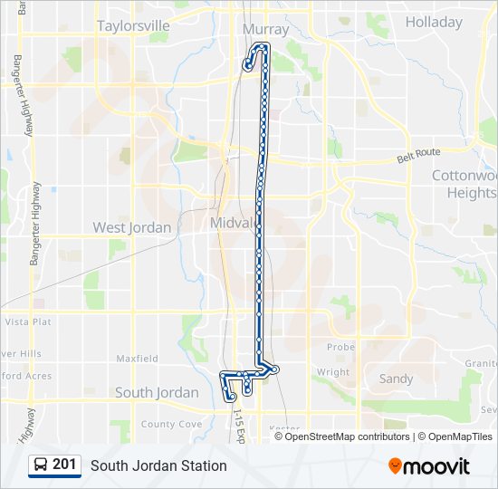 201 bus Line Map