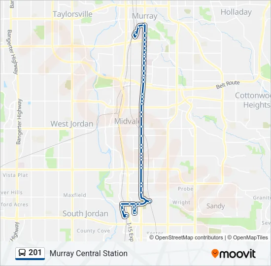 201 Bus Line Map