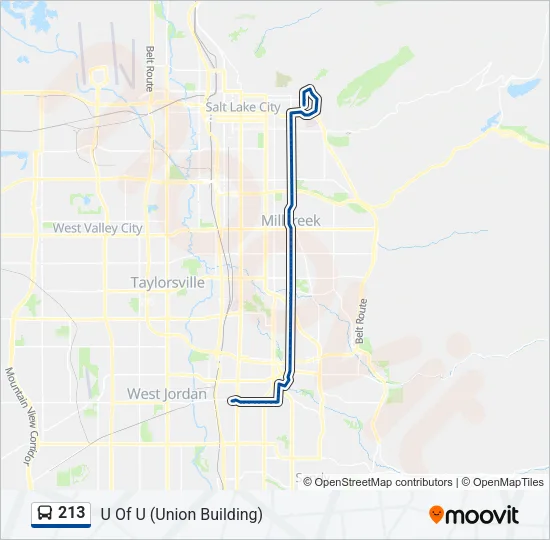 213 Bus Line Map